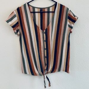 Tie Front Blouse